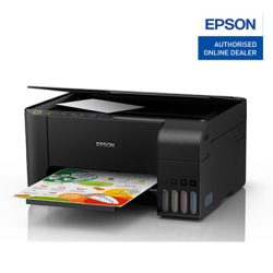 Epson Color Inkjet EcoTank L3250 AIO Printer (Print, Scan, Copy, Wired, Wifi-Direct, Black/Color print speed 10/5 ipm)