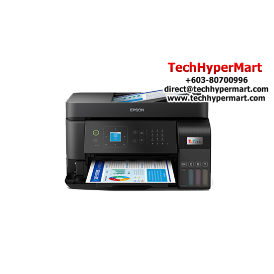 Epson L5590 Ink Tank Printer (Print, Scan, Copy, Fax with ADF, Black/Color print speed 33/20 ipm, 4800 x 1200 dpi)