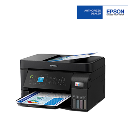 Epson L5590 Ink Tank Printer (Print, Scan, Copy, Fax with ADF, Black/Color print speed 33/20 ipm, 4800 x 1200 dpi)