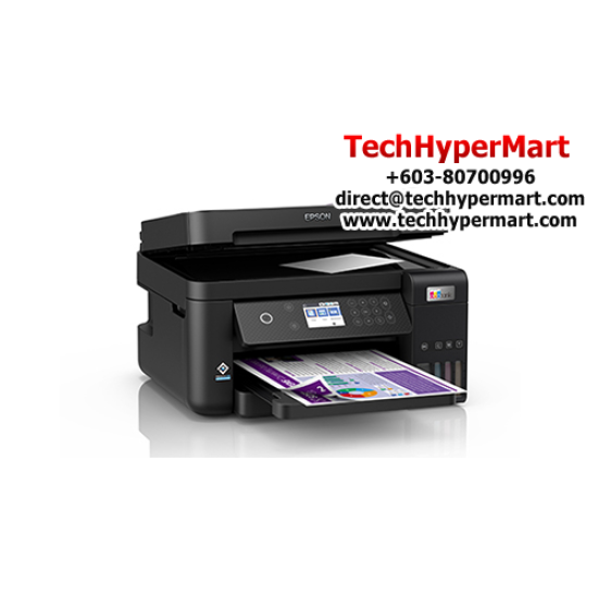 Epson L6270 MFP Ink Tank Printer (Print, Scan, Copy, Black/Color print speed 15.5/8.5 ipm, 4800 x 1200dpi, WiFi, Ethernat)