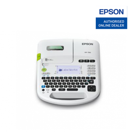 Epson LW-700 Label Work Printer (9,12,18,24mm Tape, 7 Font Sizes, Auto Cutter, PC-Connectable)