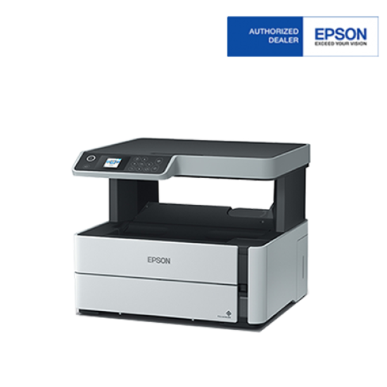 Epson Mono Inkjet EcoTank M2170 Printer (Print, Scan, Copy, 1,200 x 2,400 dpi Resolution, Speed ISO 20 ppm)