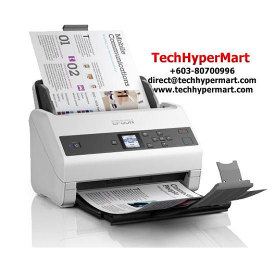 Epson WorkForce DS-870 Sheet-fed Scanner (RGB LED, CIS, 80 sheets ADF, 7K Pages Duty Cycle) Epson WorkForce DS-870 Sheet-fed Scanner (RGB LED, CIS, 80 sheets ADF, 7K Pages Duty Cycle)