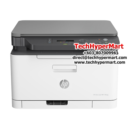 HP Color Laser MFP 178nw Printer AIO (4ZB96A) (Print, Copy, Scan, Manual Duplex, Wireless, Network Ready)