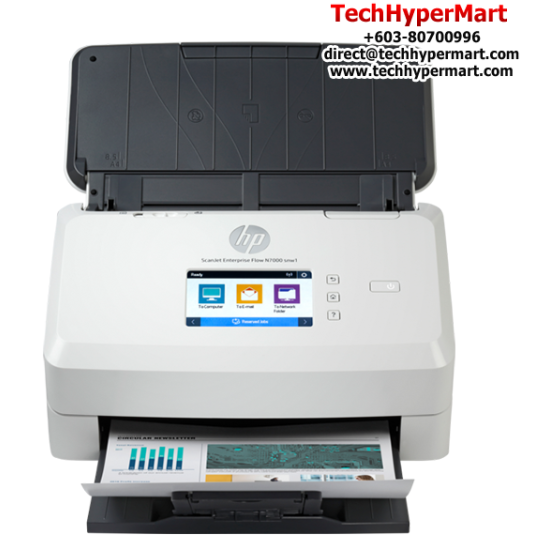 HP ScanJet Enterprise Flow N7000 snw1 Scanner (6FW10A, 216 x 3100 mm, Sheetfed, Network Ready)