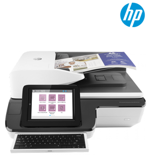 HP Digital Sender Flow 8500 fn2 Document Capture Scanner (L2762A, 216 x 356 mm, Flatbed, ADF, Network Ready)