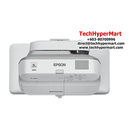 Epson EB-685W Ultra Short Throw Projector (WXGA, 1280 x 800, 14,000:1, 3500 lumens, HDMI, D-Sub, RJ45)