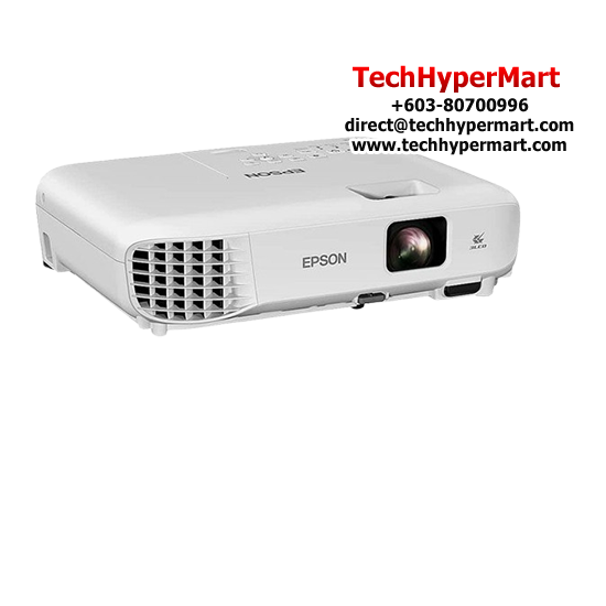 Epson EB-E12 Projector (1024 x 768, 3600 lumens, 6000 Hours, HDMI Port x 2, USB B Port, 2W Spk)