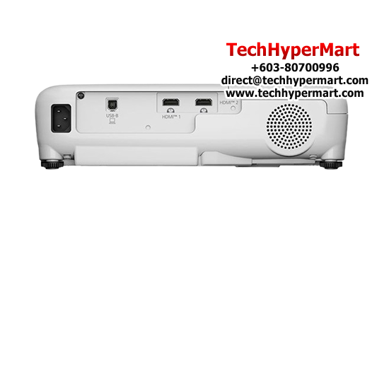 Epson EB-E12 Projector (1024 x 768, 3600 lumens, 6000 Hours, HDMI Port x 2, USB B Port, 2W Spk)