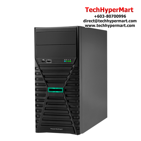 HP HPE ProLiant ML30 Gen11 E‑2434 Server (E-2434, 16GB, 1TB, Embedded Intel VROC SATA software RAID)