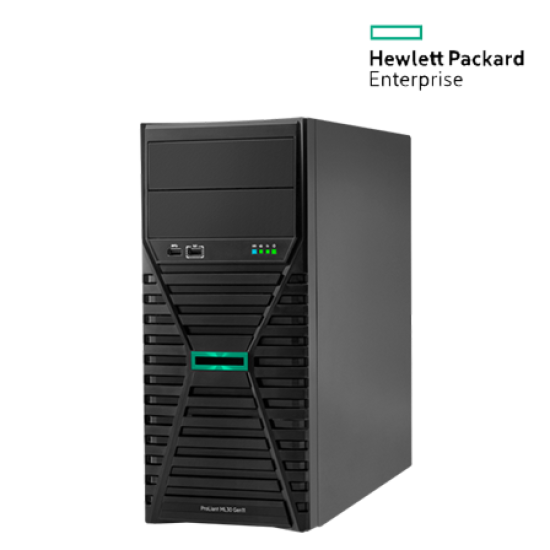 HP HPE ProLiant ML30 Gen11 E‑2434 Server (E-2434, 16GB, 1TB, Embedded Intel VROC SATA software RAID)